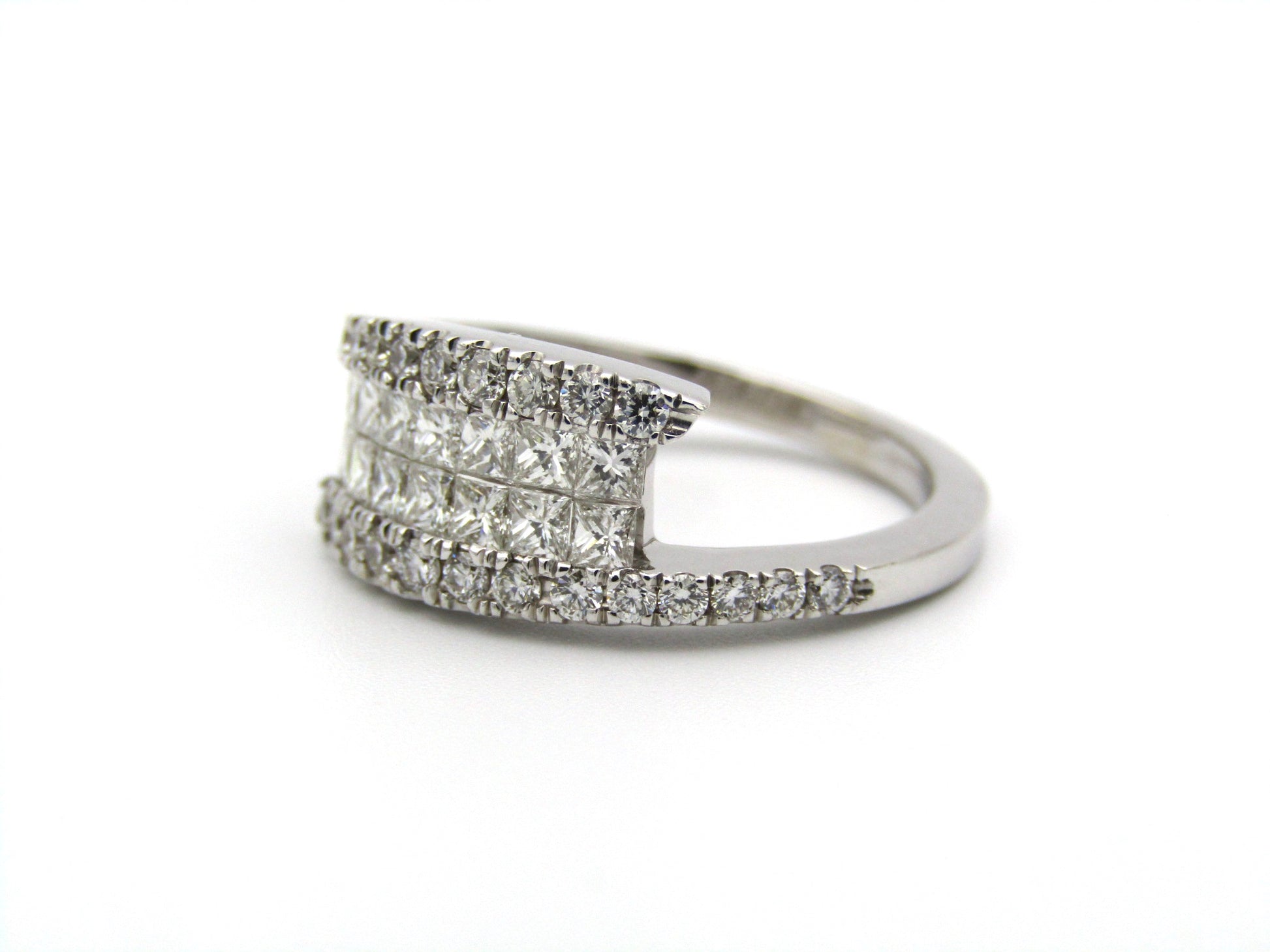 18K gold diamond ring.