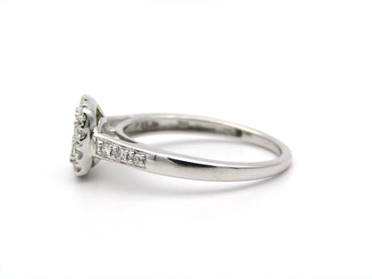 9K gold diamond ring.