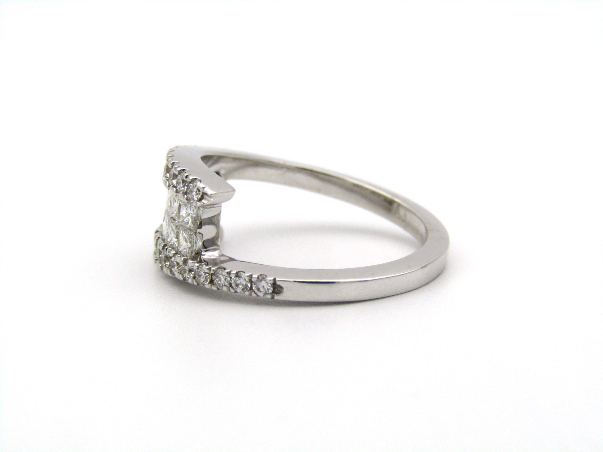 18K gold diamond ring.