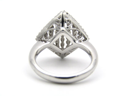 18K gold diamond ring.