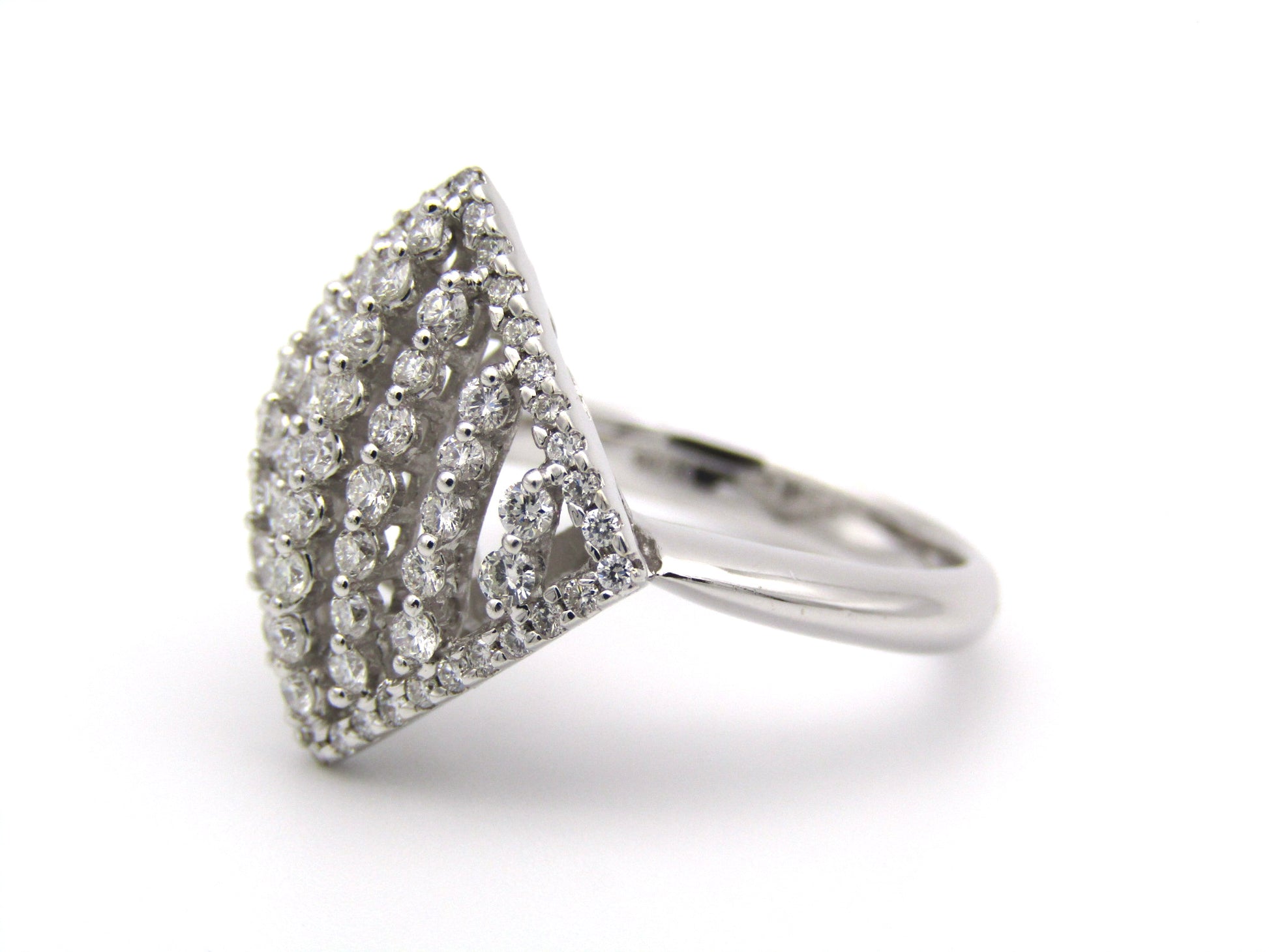 18K gold diamond ring.