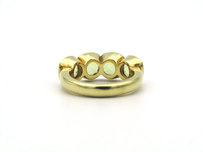 18K gold prasiolite ring.