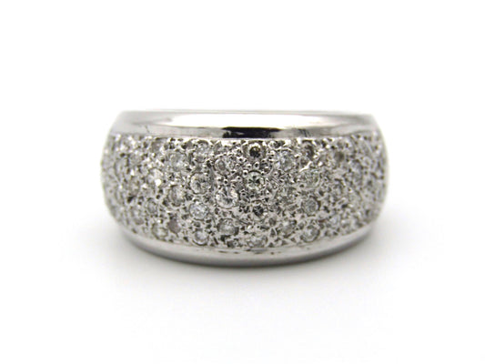 18kt gold diamond ring.