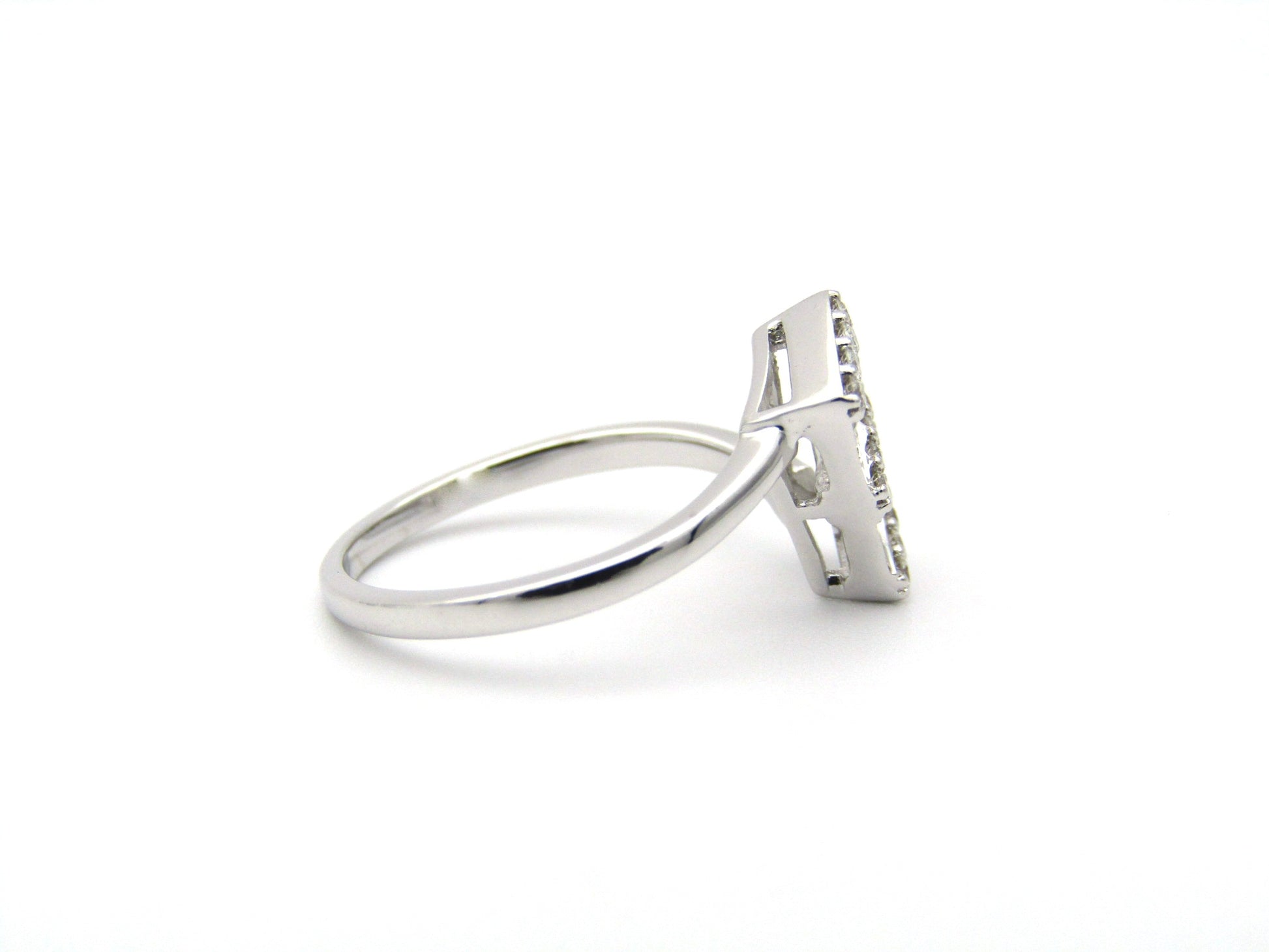 18K gold diamond ring.