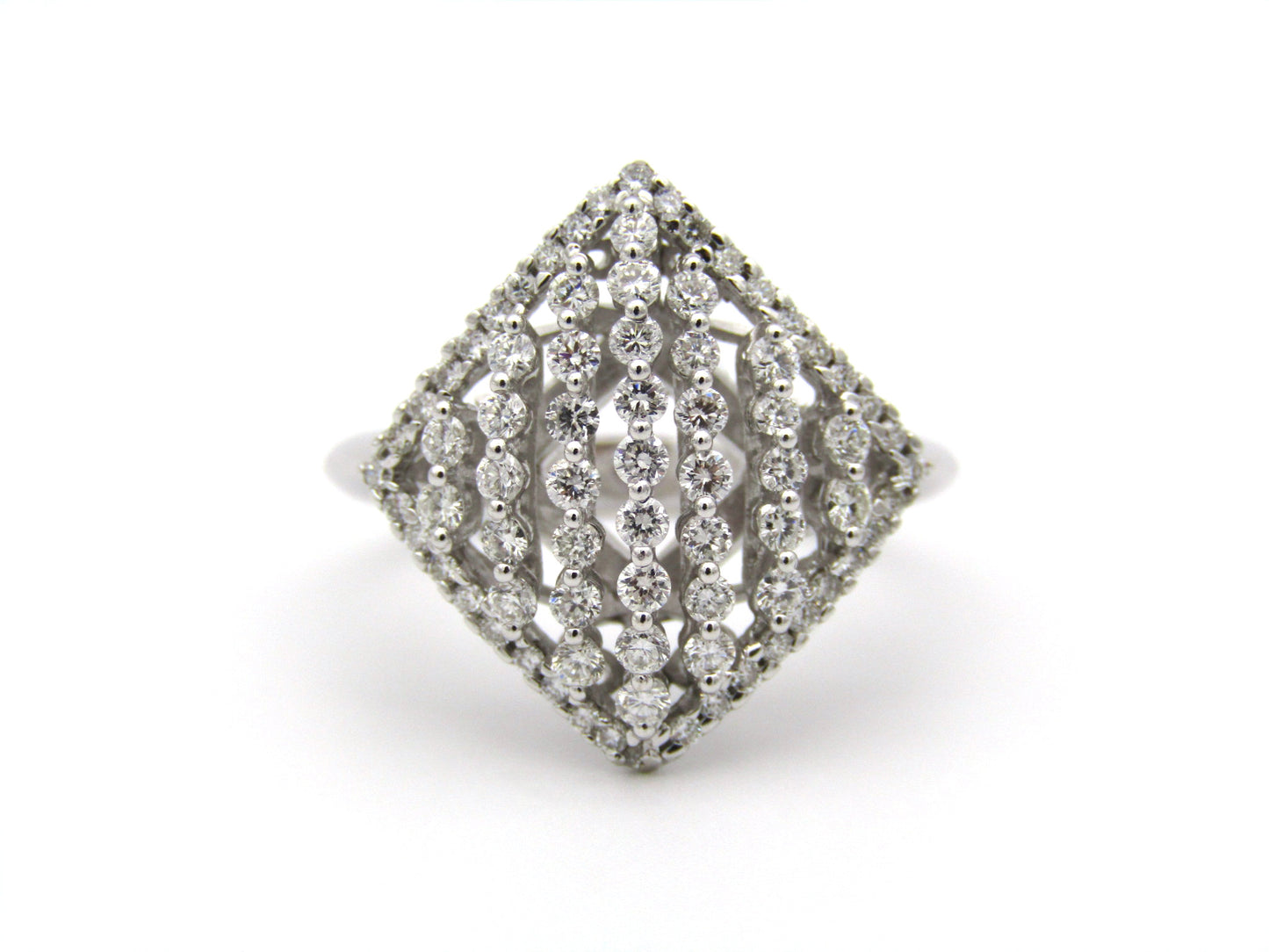 18K gold diamond ring.