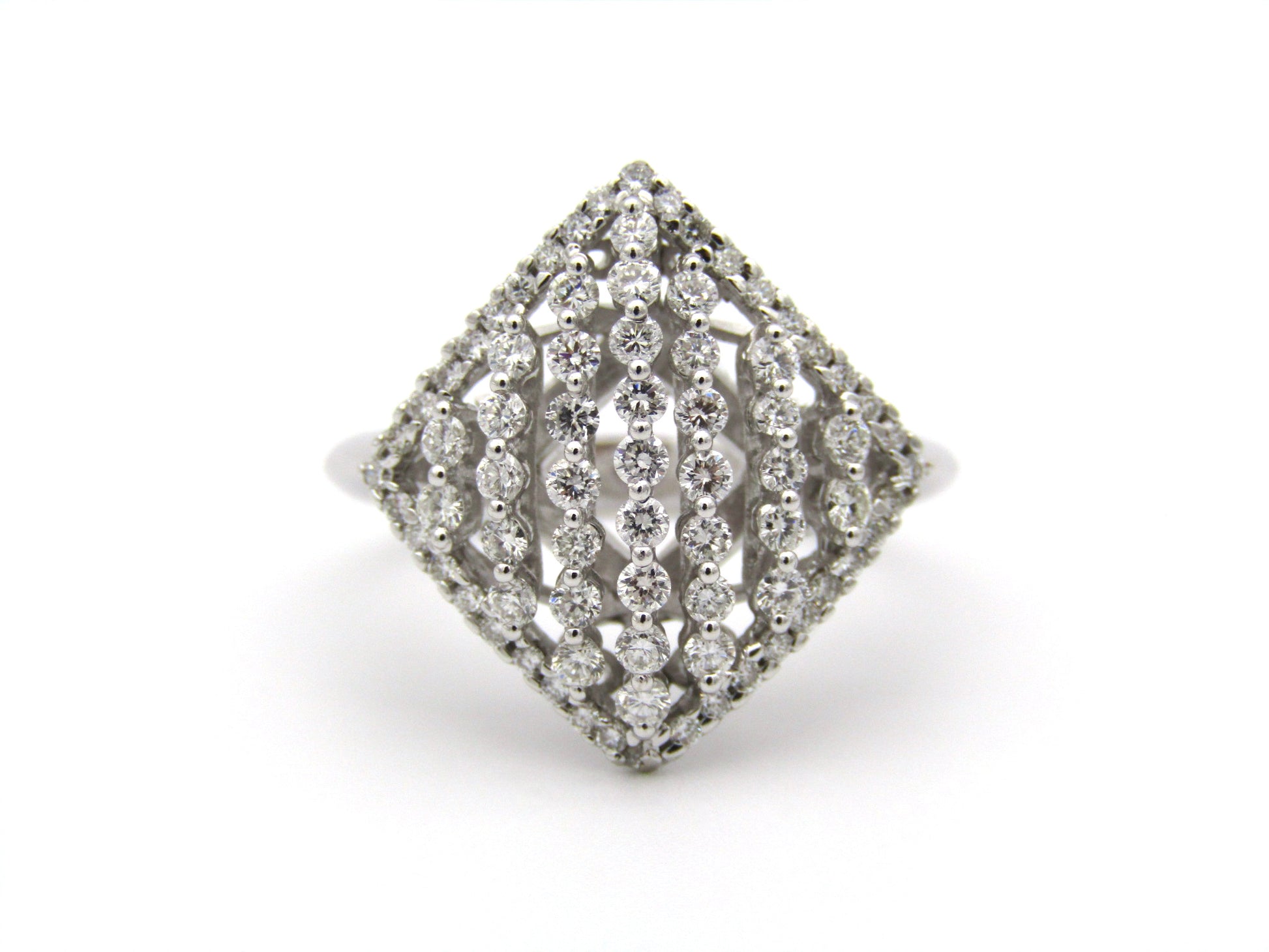 18K gold diamond ring.
