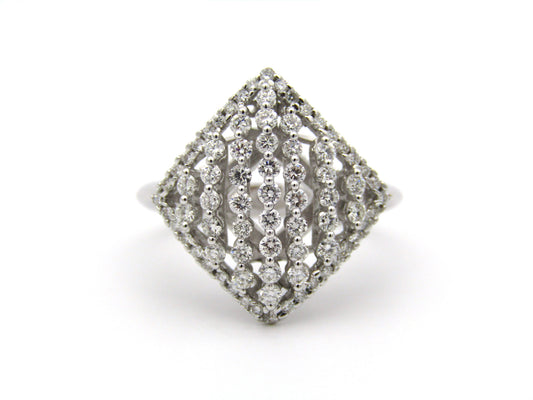 18K gold diamond ring.