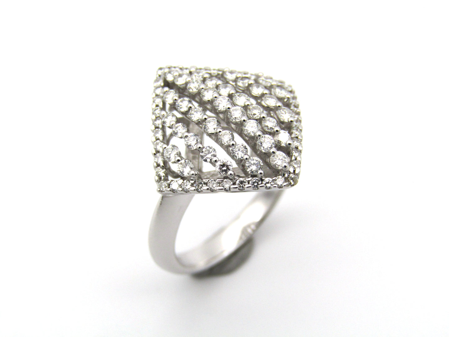 18K gold diamond ring.