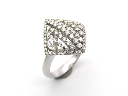 18K gold diamond ring.