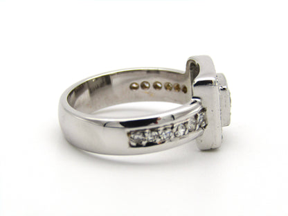 18kt gold diamond ring.