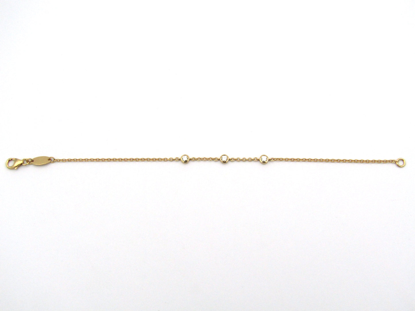 18K gold diamond bracelet.