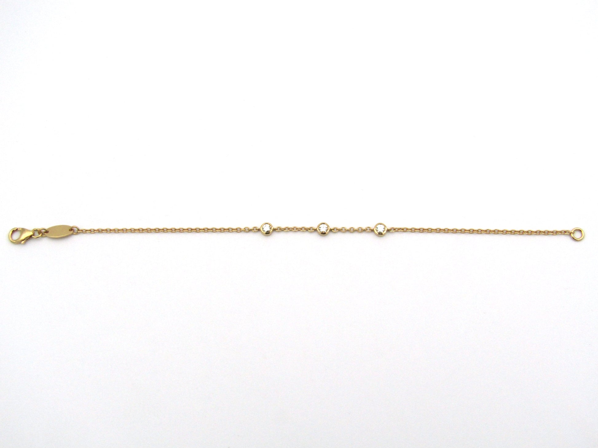 18K gold diamond bracelet.