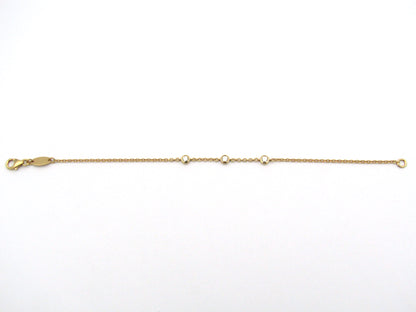 18K gold diamond bracelet.