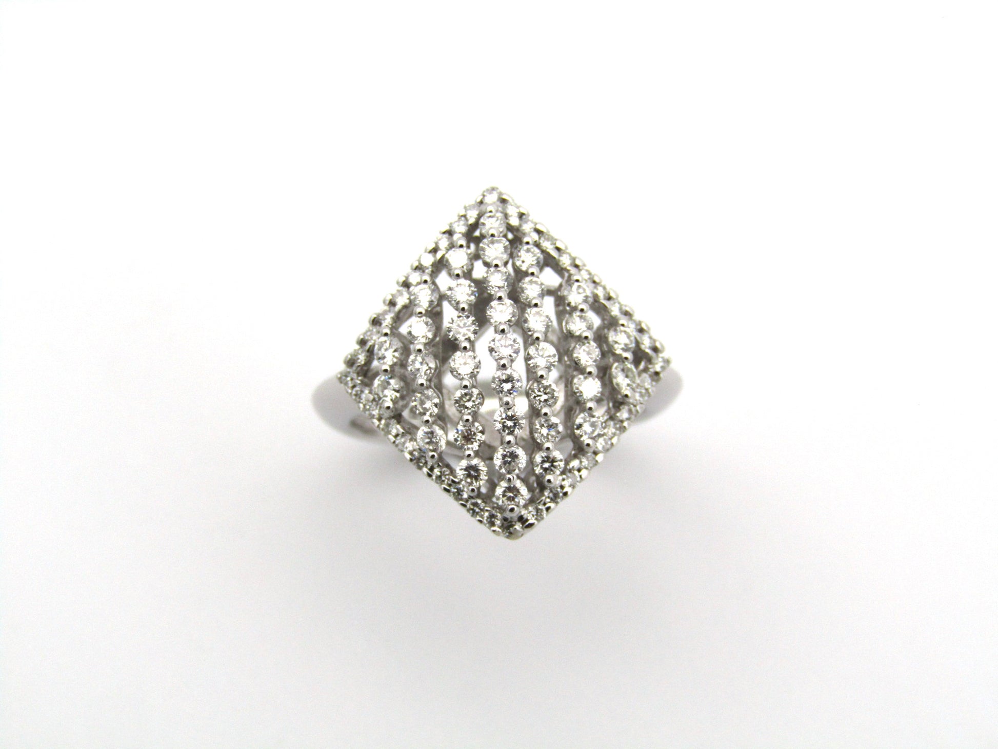 18K gold diamond ring.
