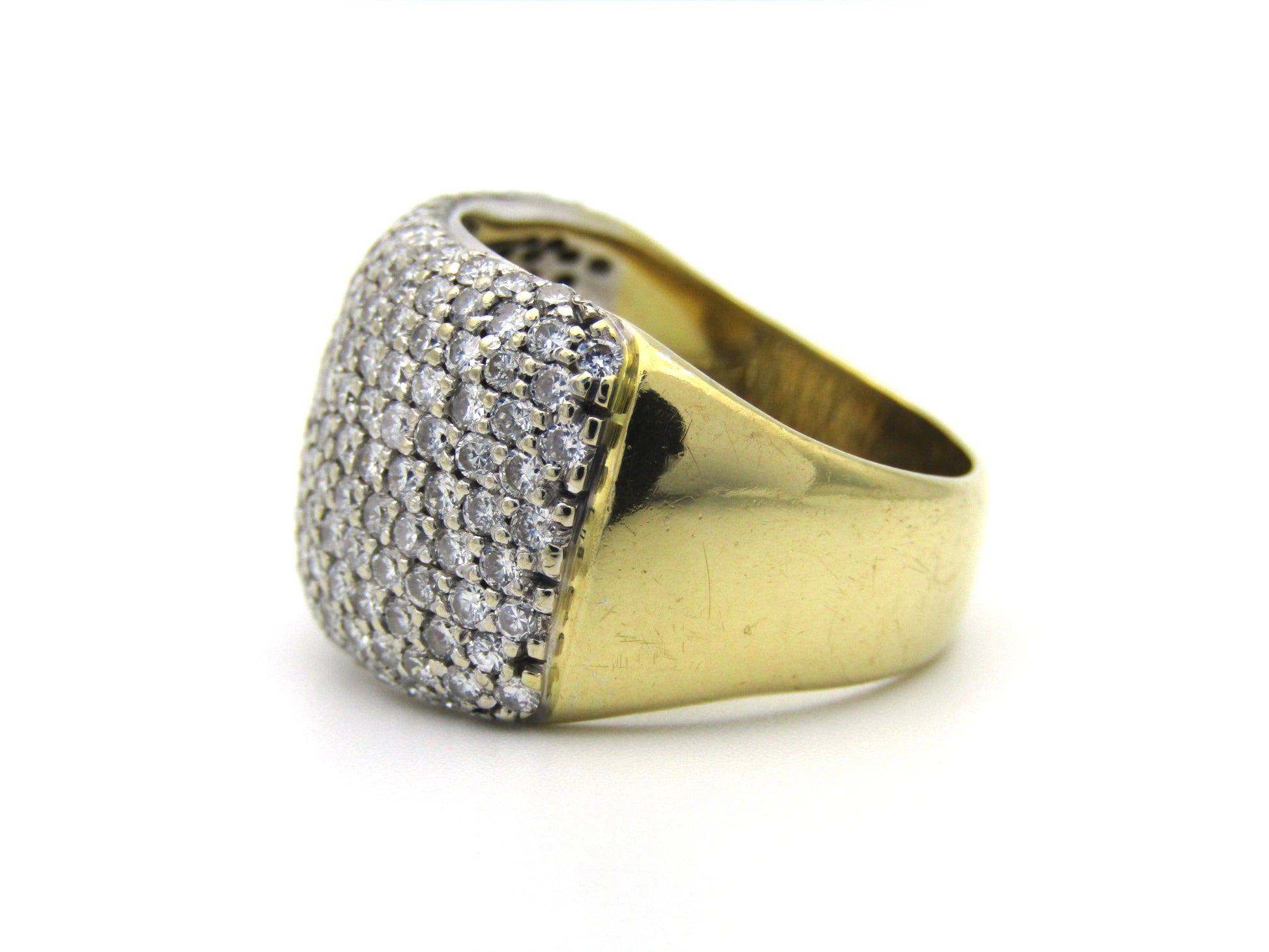 18K gold diamond dress ring by Jenna Clifford.