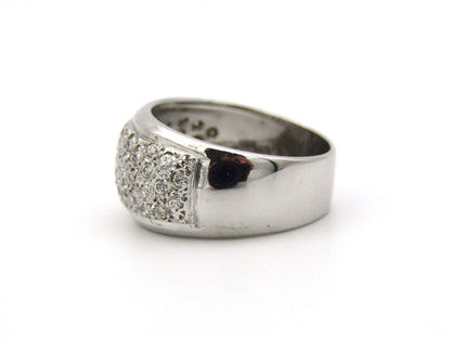 18kt gold diamond ring.