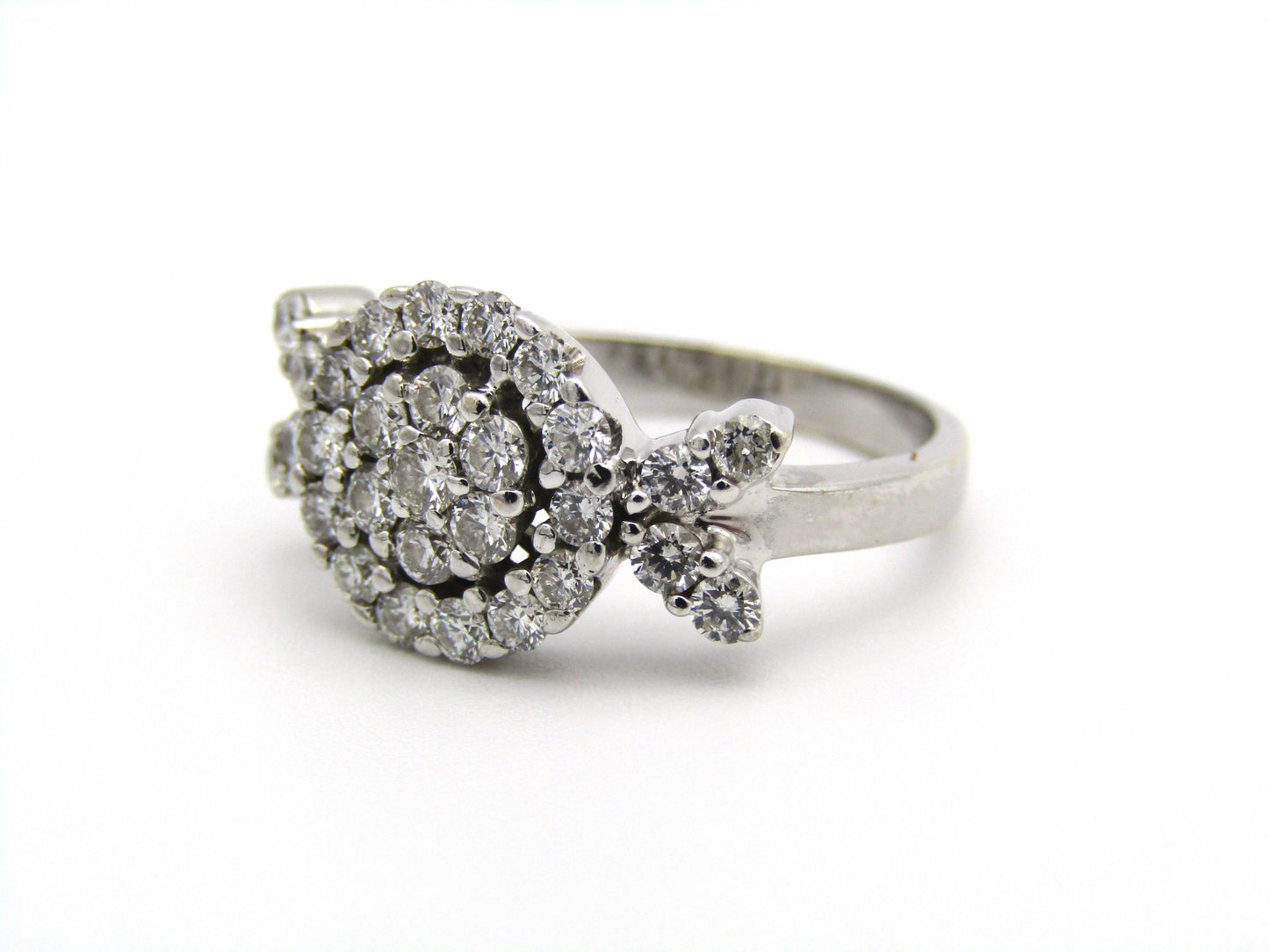 18kt gold diamond ring.
