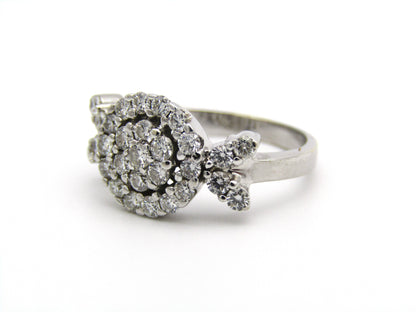 18kt gold diamond ring.