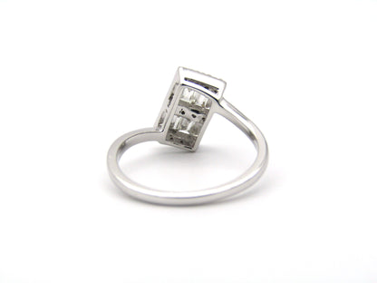 18K gold diamond ring.