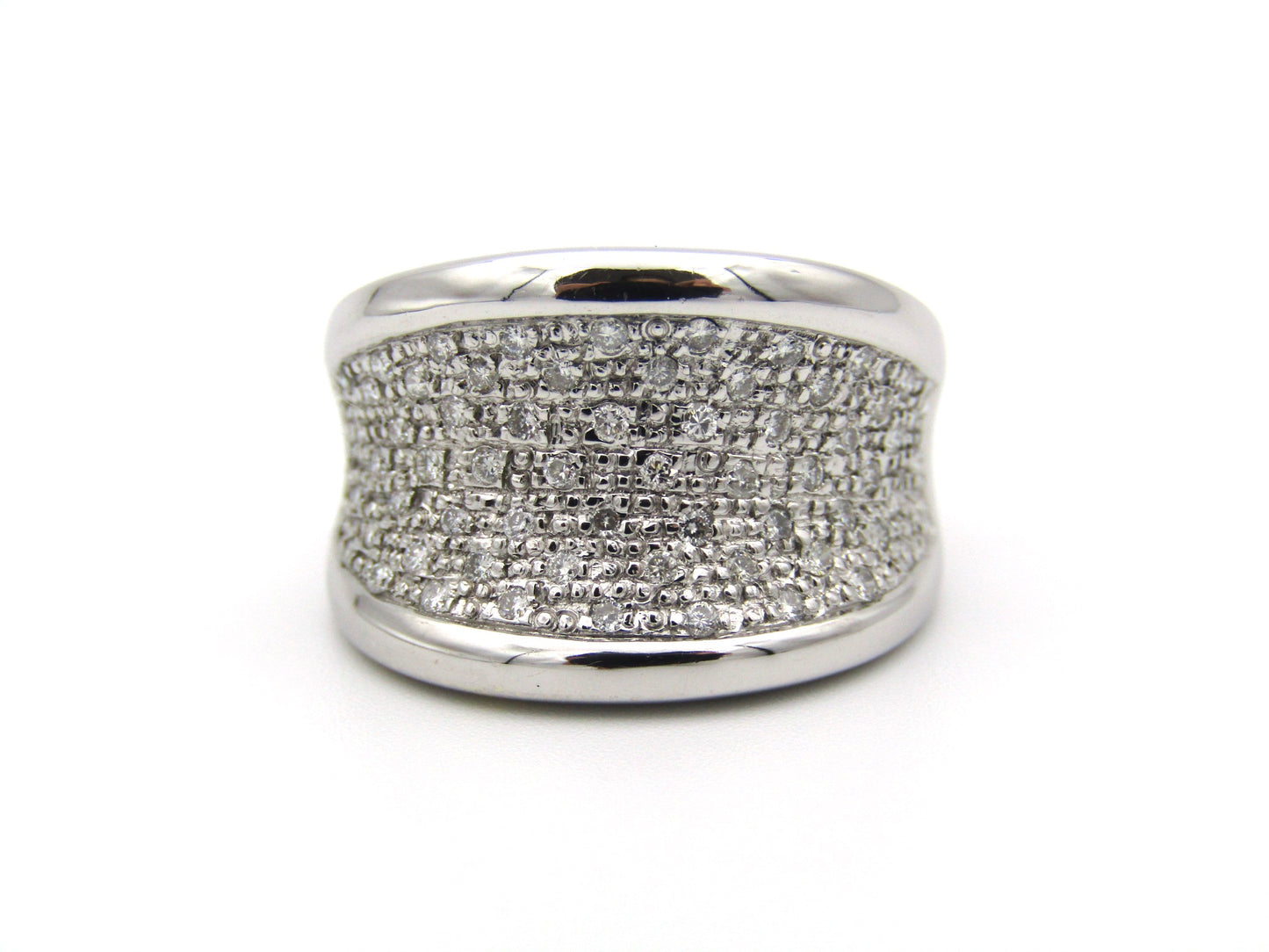 18K gold diamond ring.