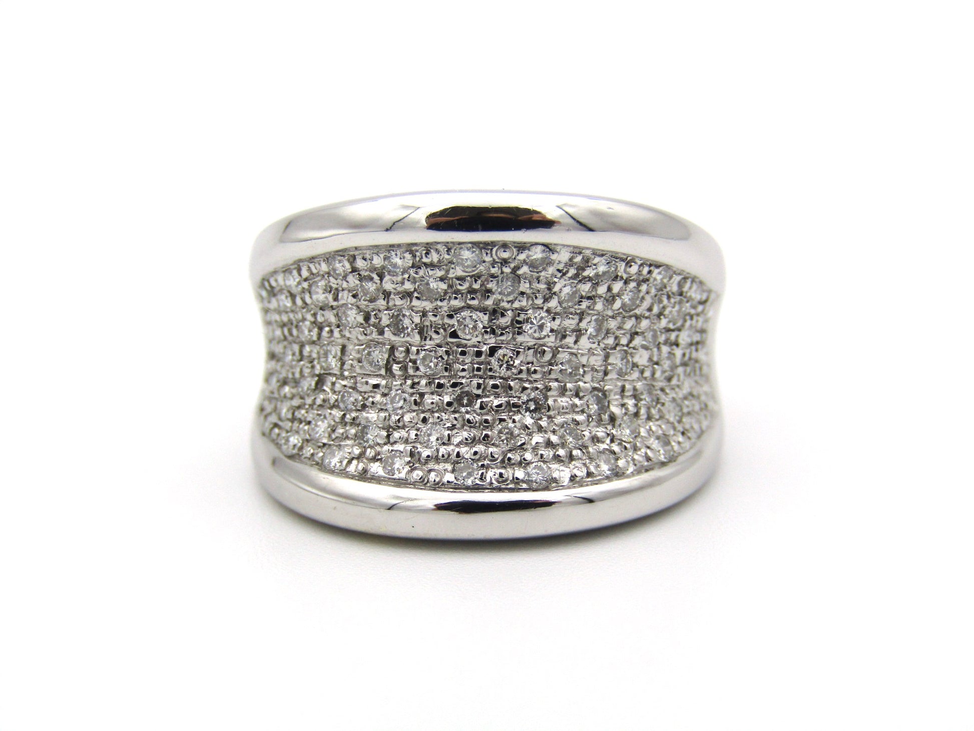 18K gold diamond ring.