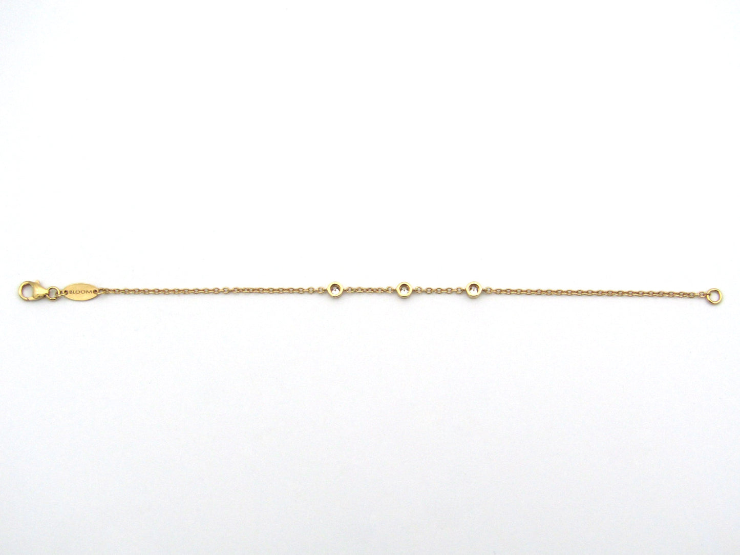 18K gold diamond bracelet.