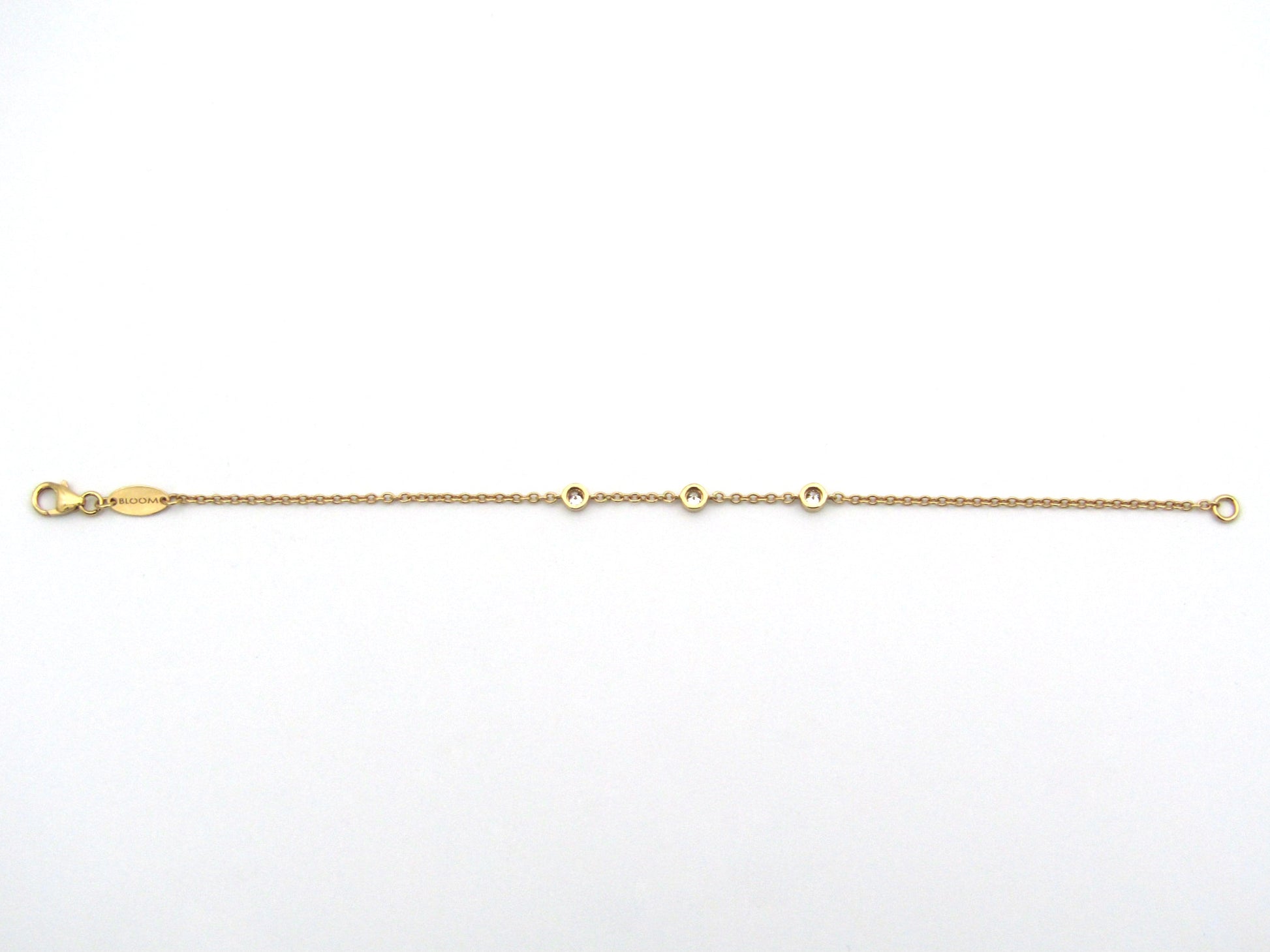 18K gold diamond bracelet.