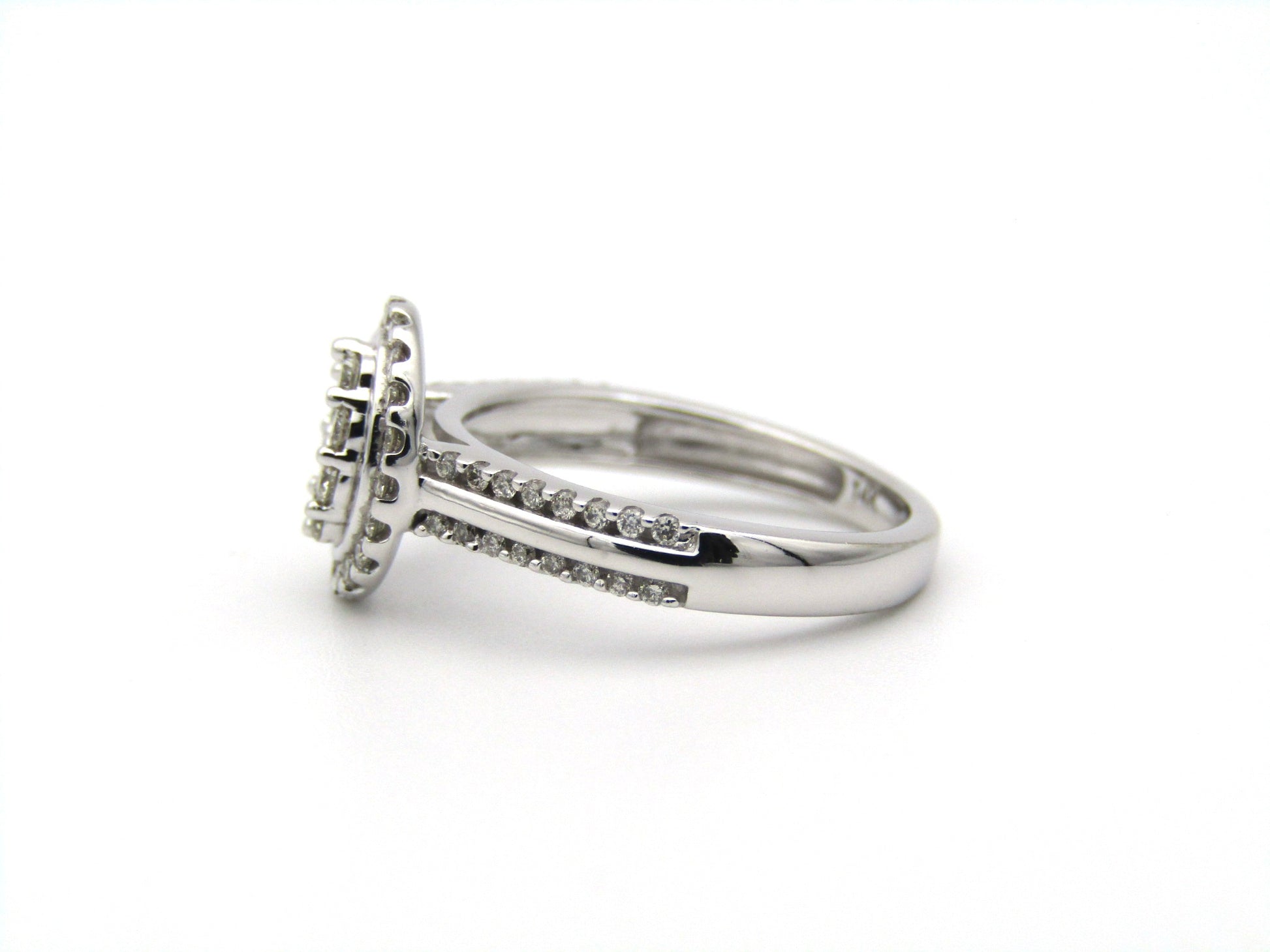 14K gold diamond ring.