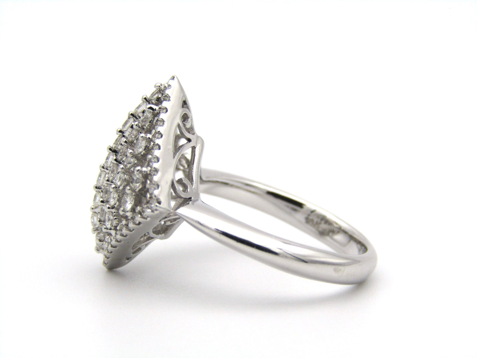 18K gold diamond ring.