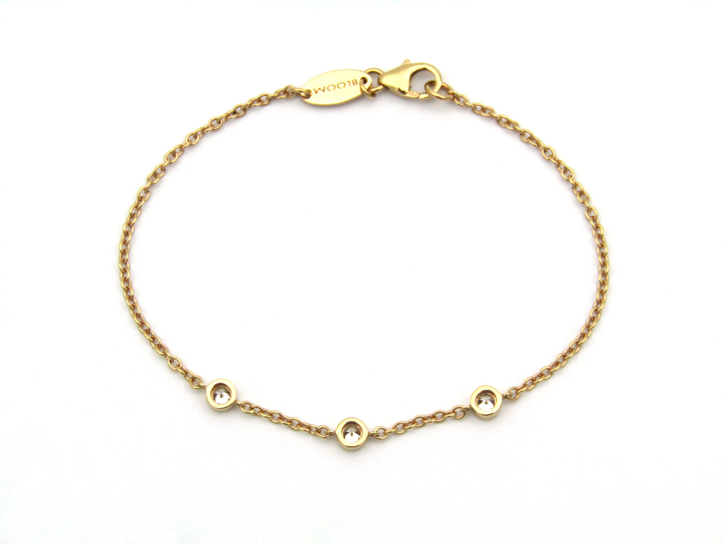18K gold diamond bracelet.