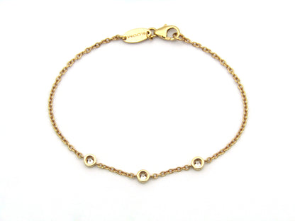 18K gold diamond bracelet.